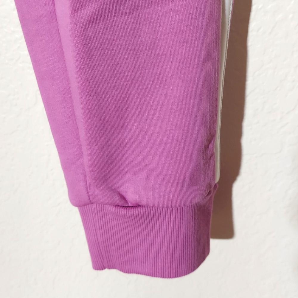Adidas Slim Fit Purple/Pink Cotton Blend Tapered Leg Jogger Pant WM Size M NWT - Picture 13 of 13